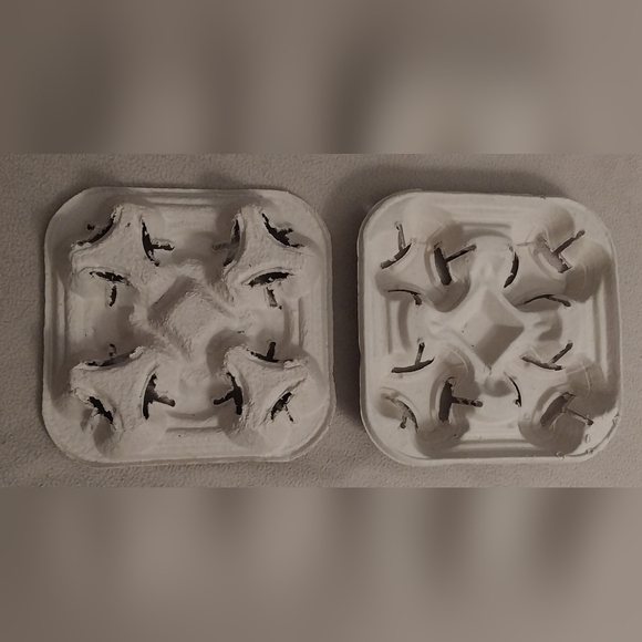 Lot of 215 New Recycled Cardboard 4 Drink Holders Carriers All Size Cups - Picture 2 of 2